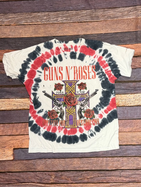 Guns N' Roses Other - Guns N' Roses Heavy Metal Rock n Roll Music Short Sleeve Dye Tshirt